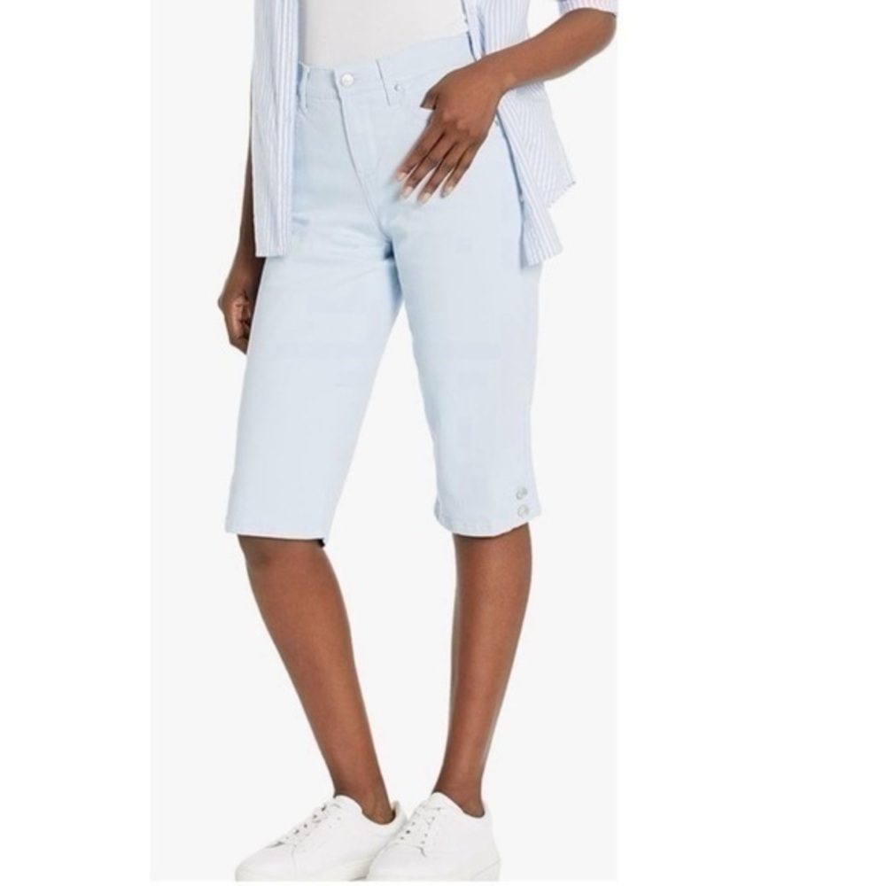 NWT Gloria Vanderbilt Kaia Skimmer Capri Pants Capris Slimming Stretch 24W $58
